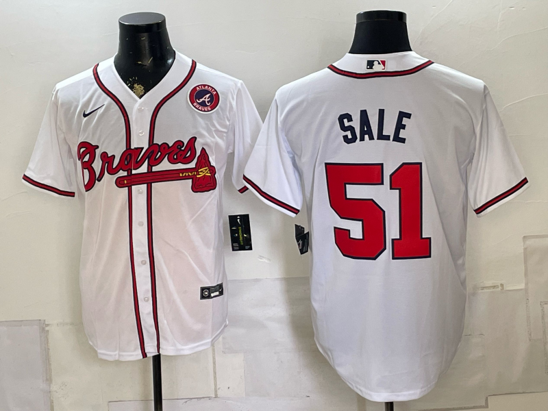 Men 2026 Atlanta Braves #51 Sale white Game Nike MLB Jersey 0804002